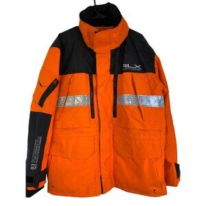 RLX Ralph Lauren Mens Orange  Active Performance  Jacket Size L  RJ10625 GUC